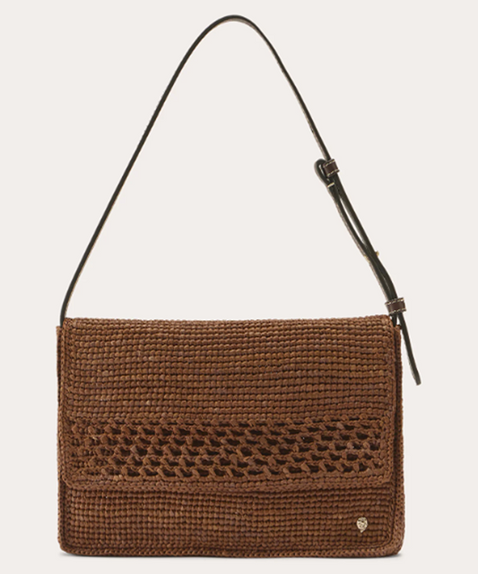 Helen Kaminski Poppy Crocheted Raffia Crossbody Bag