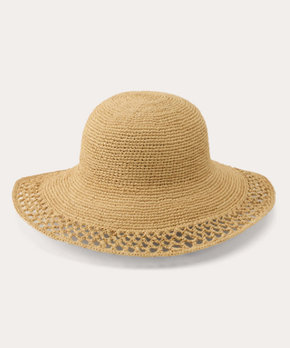 Helen Kaminski Zuri Crocheted Raffia Sun Hat