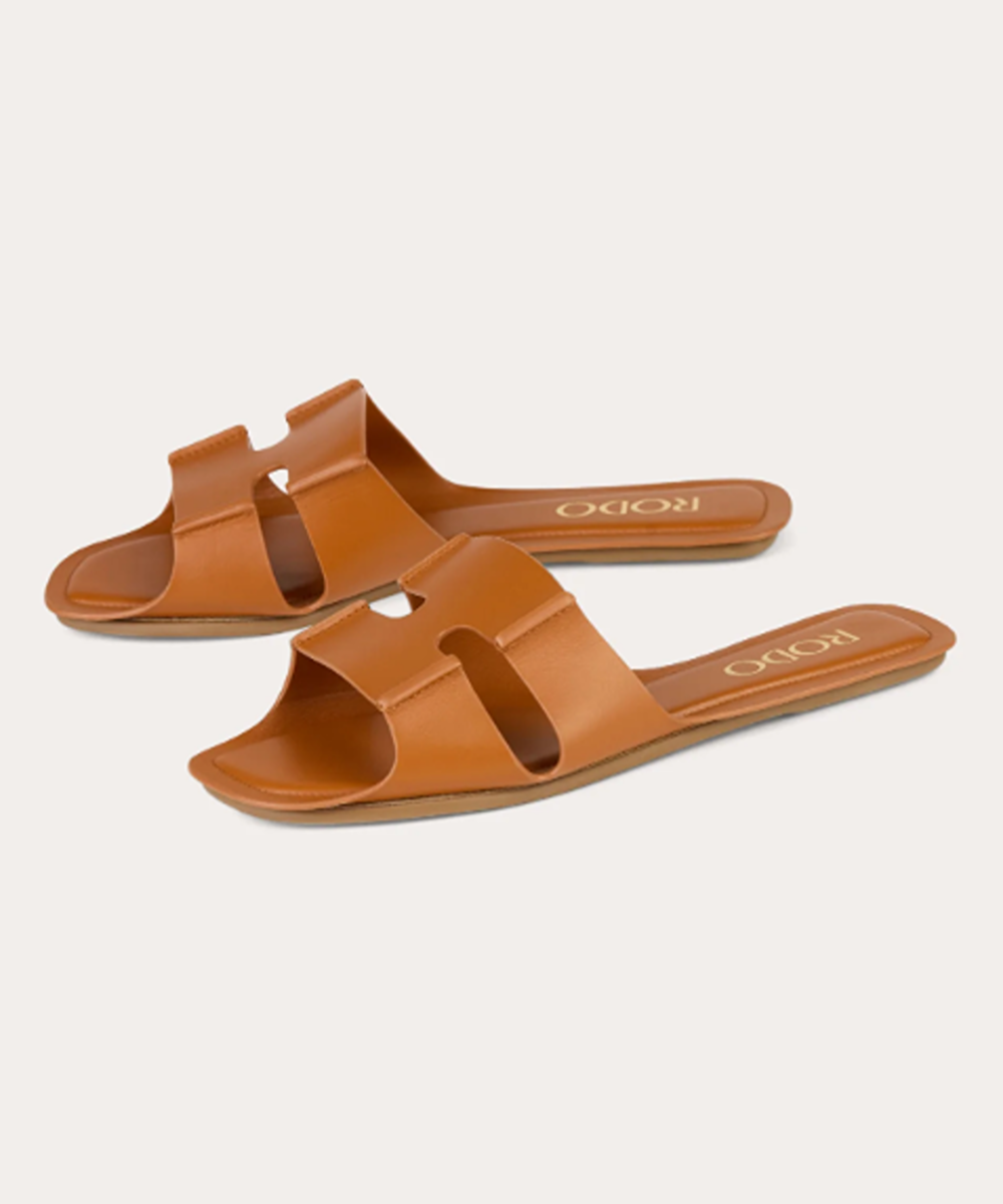 RODO Sellier Laser-Cut Leather Sandal