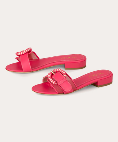 RODO Opal Mesh Leather Buckle Sandal