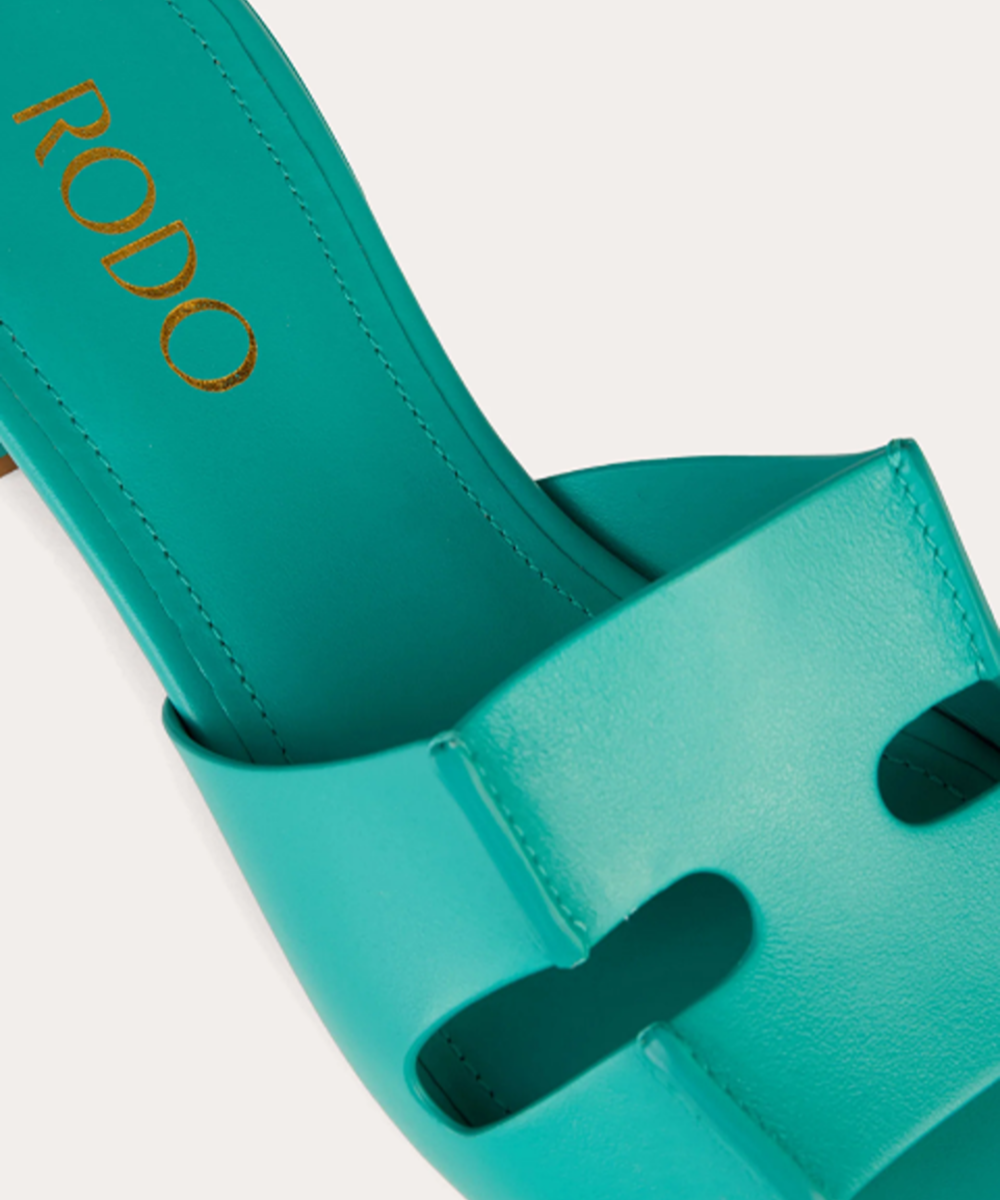 RODO New Sellier Laser-Cut Leather Sandal