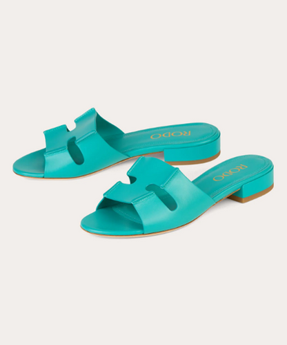 RODO New Sellier Laser-Cut Leather Sandal