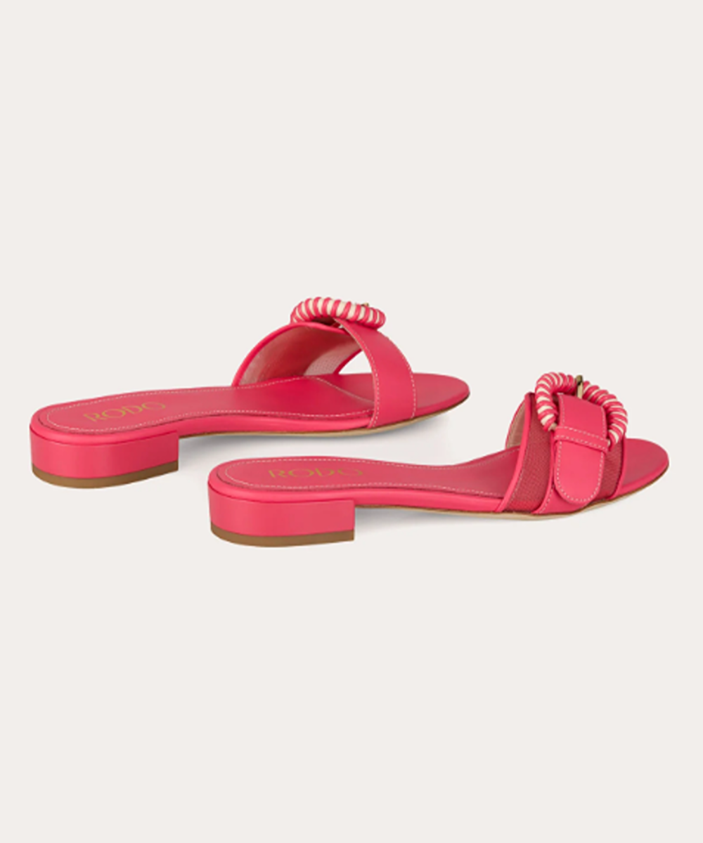 RODO Opal Mesh Leather Buckle Sandal